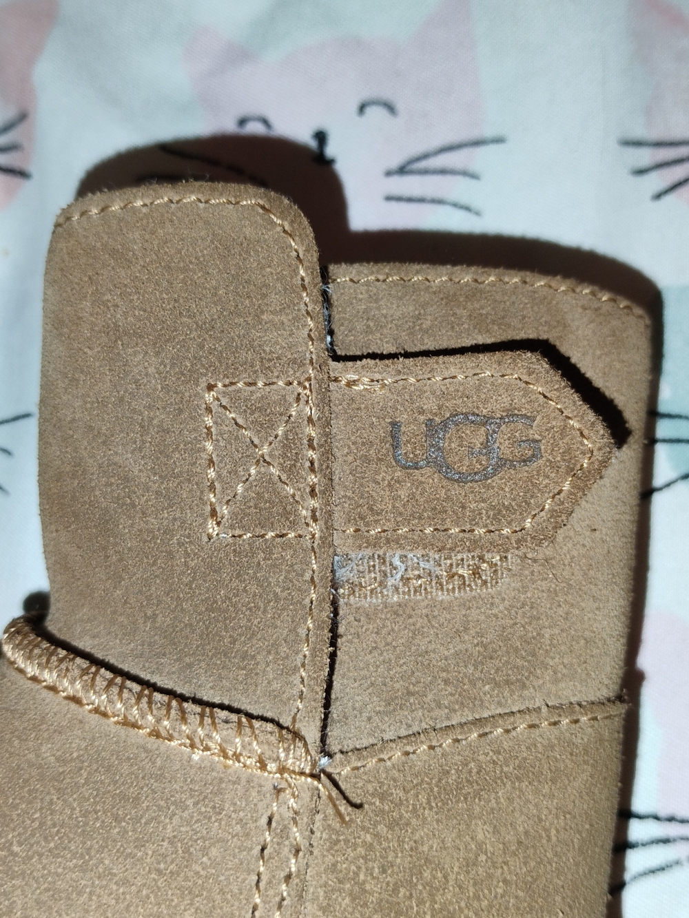 UGG Tan Suede Baby Walker Boots - Picture 3 of 6